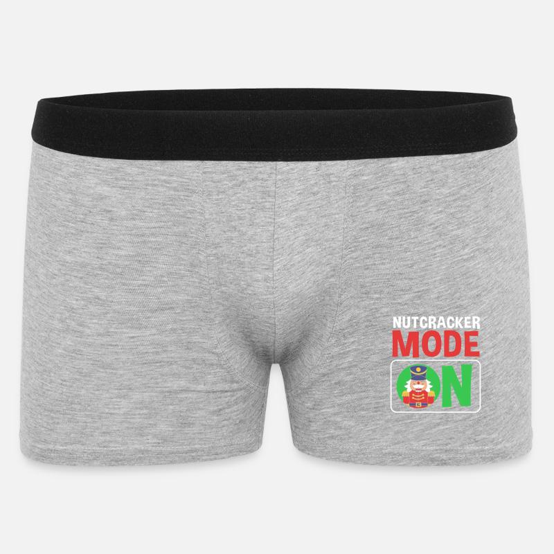 Nussknacker Weihnachten - Männer Boxer Shorts - Grau meliert