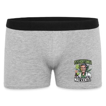 PsychoBotanica Mad Scientist - Men's Boxer Shorts - heather grey - Front