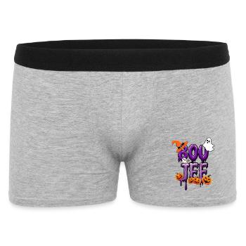 Drôle Effrayant Saison Boujee Fantôme Citrouille Halloween - Boxer Homme - gris chiné - Devant