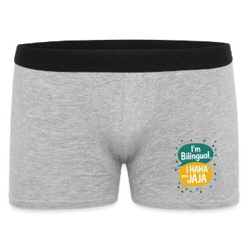 Professeur drôle d’espagnol anglais - Boxer Homme - gris chiné - Devant