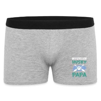 husky dog dad - Men's Boxer Shorts - heather grey - Front