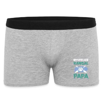 Kangal dog dad - Men's Boxer Shorts - heather grey - Front