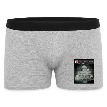 Noël amusant avec le Père Noël - Boxer Homme - gris chiné - Devant