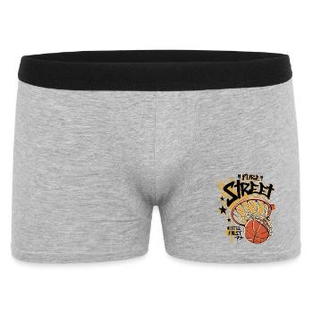 Hustle First Basket-ball de rue - Boxer Homme - gris chiné - Devant