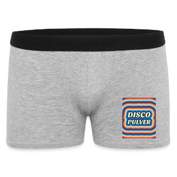 Disco Powder Logo rétro - Boxer Homme - gris chiné - Devant