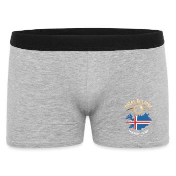 Total Solar Eclipse Iceland 2026 - Men's Boxer Shorts - heather grey - Front