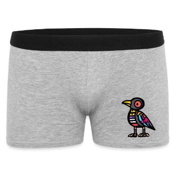 Raven Crow Halloween Zombie - Men's Boxer Shorts - heather grey - Front