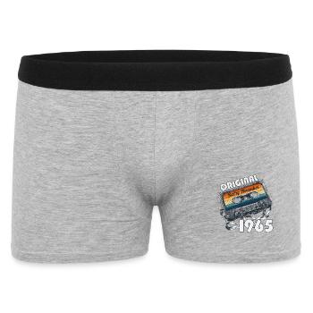 60th Birthday Cassette November Vintage 1965 - Men's Boxer Shorts - heather grey - Front