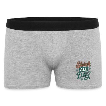 Christmas - All Day Sleigh - Men's Boxer Shorts - heather grey - Front