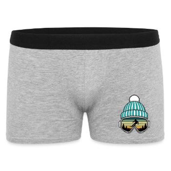 Retro Apres Ski Party Crew Snow Skiing Ski - Men's Boxer Shorts - heather grey - Front