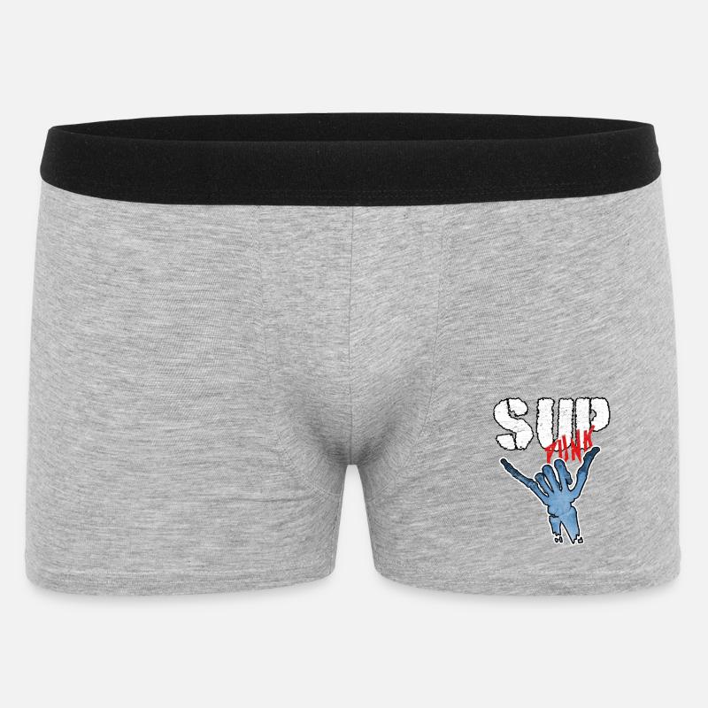 SUP - Männer Boxer Shorts - Grau meliert