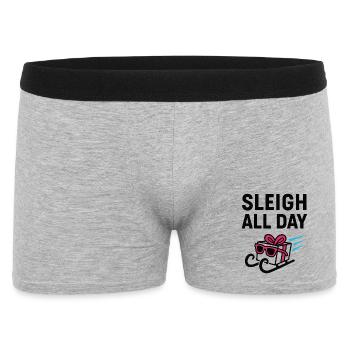Sleigh All Day. - Men's Boxer Shorts - heather grey - Front