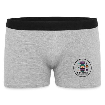 Pixel Gamer Retro 8-Bit Gaming Kult - Men's Boxer Shorts - heather grey - Front