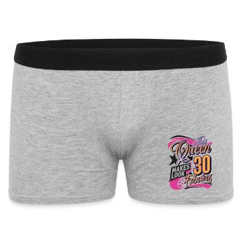 30e anniversaire Queen Women - Boxer Homme - gris chiné - Devant