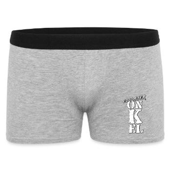 onkel - Männer Boxer Shorts - Grau meliert - Vorne
