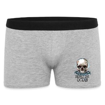 Diver Ocean Respect Dive - Men's Boxer Shorts - heather grey - Front