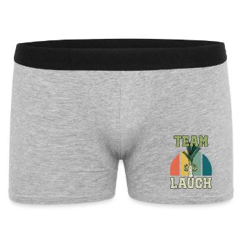 Halérophile TEAM LAUCH Drôle - Boxer Homme - gris chiné - Devant