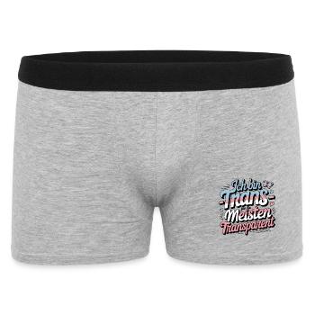 Je suis trans transparent avec la plupart des gens - Boxer Homme - gris chiné - Devant