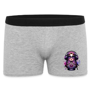 Russe Matriochka Musique Russie Russe - Boxer Homme - gris chiné - Devant