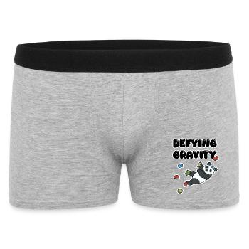 Grimpe de panda chill | Bloc de Résistance à la Gravité - Boxer Homme - gris chiné - Devant