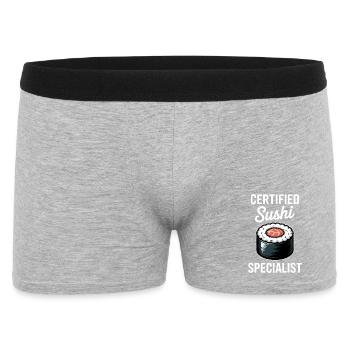 Sushi Saying Japanese Funny Sushi Gift - Men's Boxer Shorts - heather grey - Front