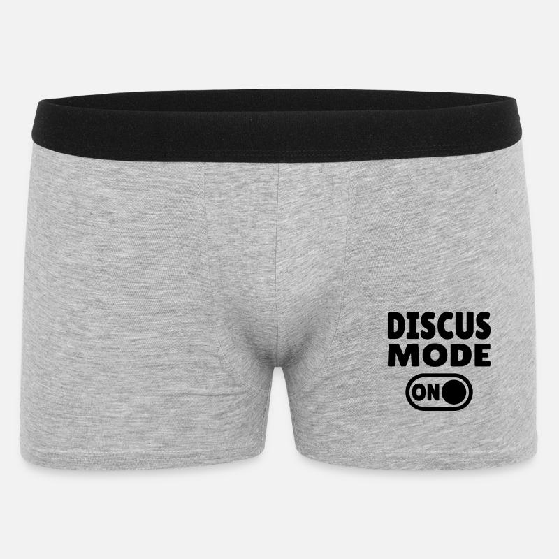 Discus Mode ON - Diskuswerfer - Männer Boxer Shorts - Grau meliert