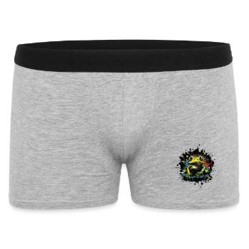 Splash of Color Frog Neon Style - Men's Boxer Shorts - heather grey - Front