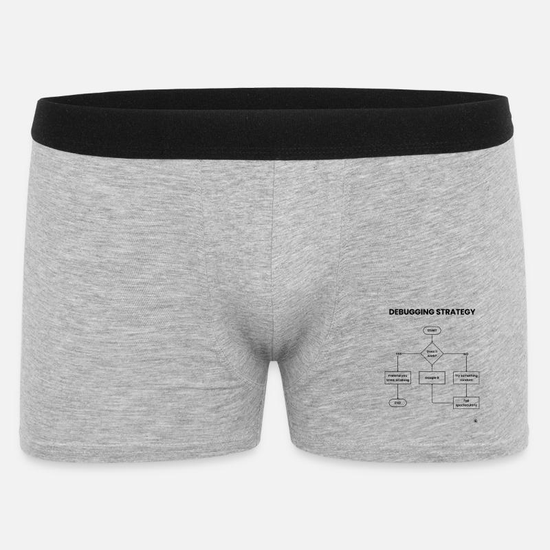 Debugging-Strategie-Flussdiagramm – Funktioniert es Geschenk - Männer Boxer Shorts - Grau meliert