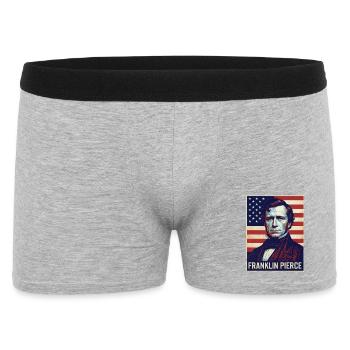Franklin Pierce Vintage Poster - Men's Boxer Shorts - heather grey - Front
