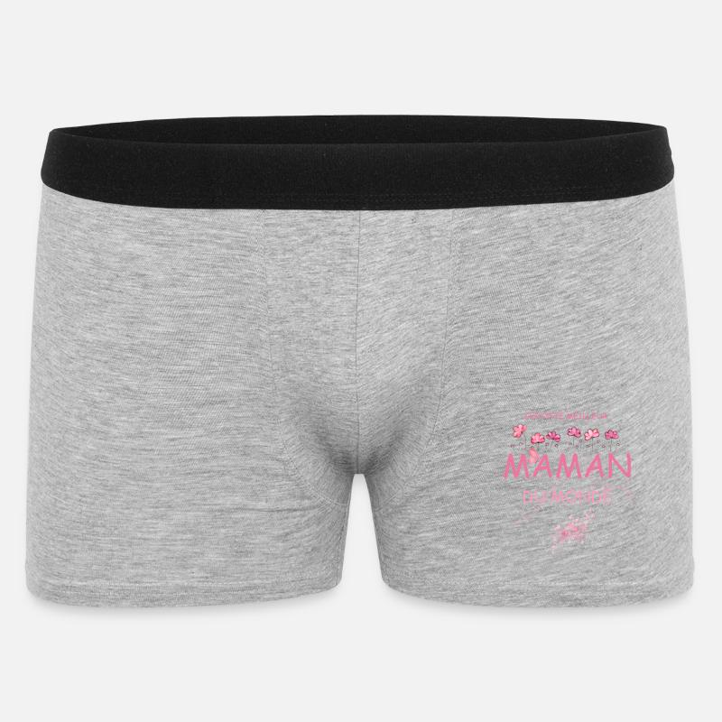 Zertifizierte beste Mutter der Welt - Männer Boxer Shorts - Grau meliert