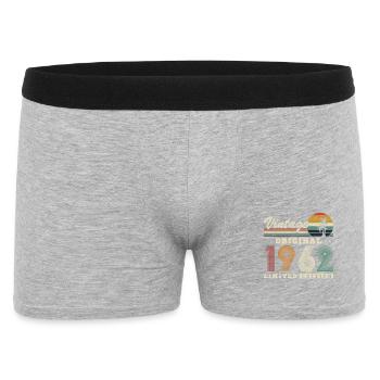 Original 1962 Vintage Vintage Retro Birthday - Men's Boxer Shorts - heather grey - Front