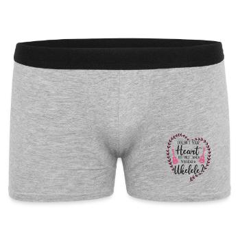 Le ukulélé hawaïen n’est pas ton - Boxer Homme - gris chiné - Devant