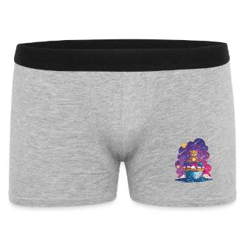 Teddy Bear Cupcake in the Cosmos - Men's Boxer Shorts - heather grey - Front