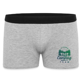 Tente extérieure de l’équipe de camping - Boxer Homme - gris chiné - Devant