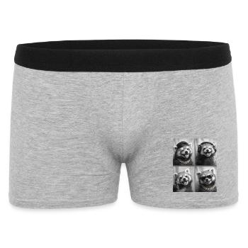 Roter Panda - Männer Boxer Shorts - Grau meliert - Vorne