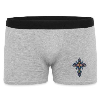 Cross Christian - Men's Boxer Shorts - heather grey - Front