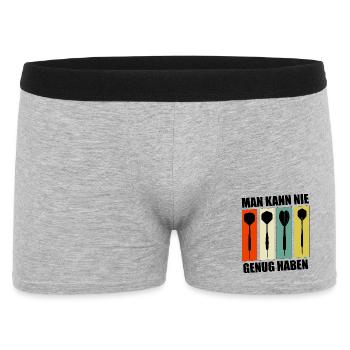 Darts, Darts, YOU CAN NEVER HAVE ENOUGH - Men's Boxer Shorts - heather grey - Front