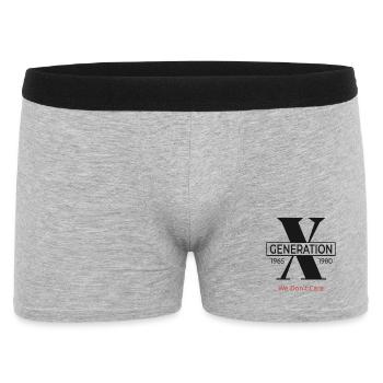 Génération X Nous nous en fichons - Boxer Homme - gris chiné - Devant
