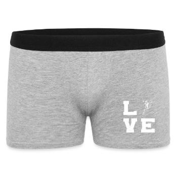 Handball Vibes für Handball fuer Frauen - Männer Boxer Shorts - Grau meliert - Vorne