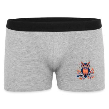 Magie du Hibou des Forêts - Boxer Homme - gris chiné - Devant
