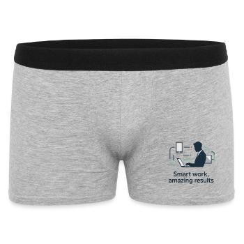Smart Work Tech Silhouette - Men's Boxer Shorts - heather grey - Front