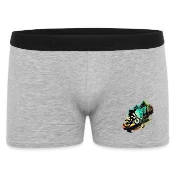 Mountain Biking in The Mountains - Men's Boxer Shorts - heather grey - Front