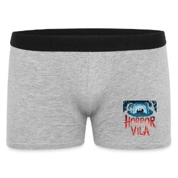 Horreur Vila Maison Hantée Forêt nocturne Effrayante - Boxer Homme - gris chiné - Devant