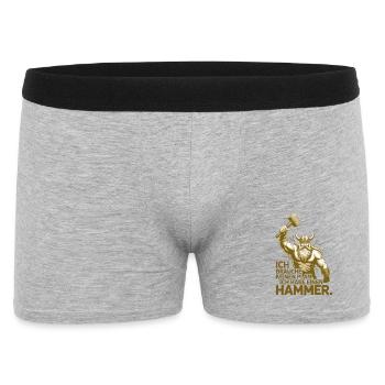 Légende viking viking marin Odin Raven Fighter - Boxer Homme - gris chiné - Devant