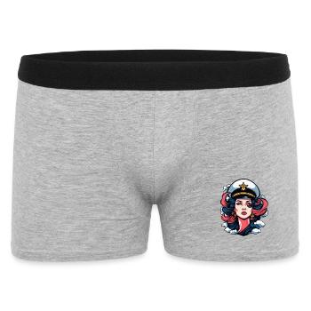 Captain Pop Art Navallook - Boxer Homme - gris chiné - Devant