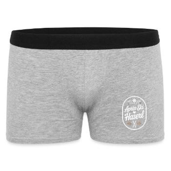 Après-ski bunny hut fun Skier ski bunny - Boxer Homme - gris chiné - Devant