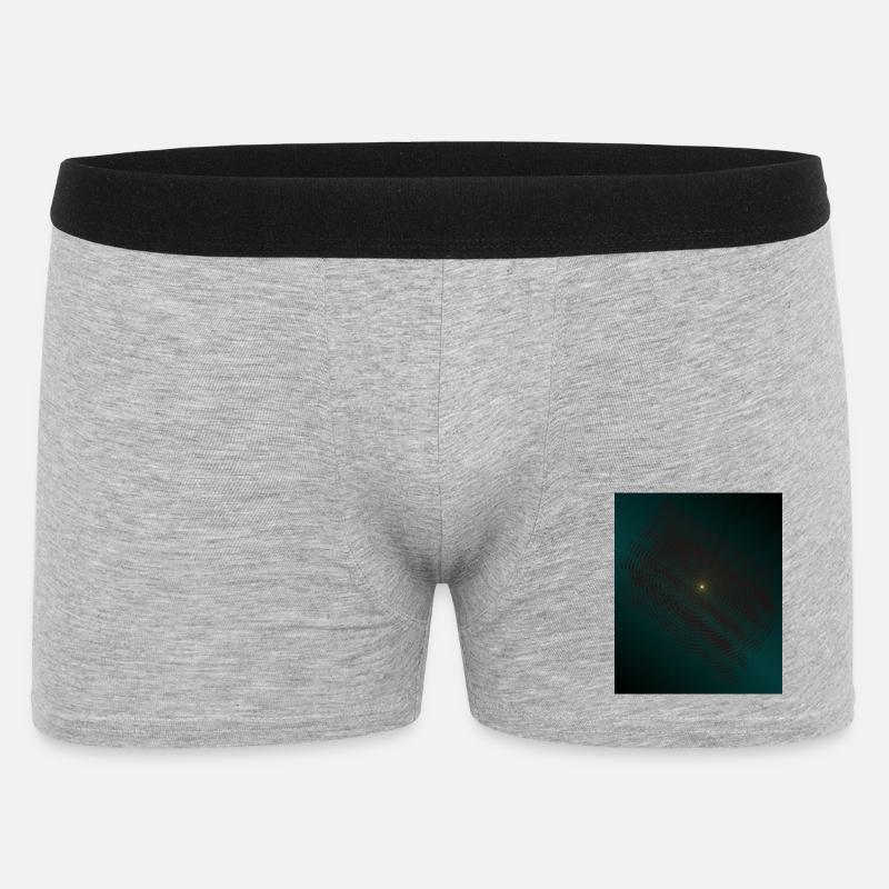 Spirale de lutte turquoise au centre - Boxer Homme - gris chiné