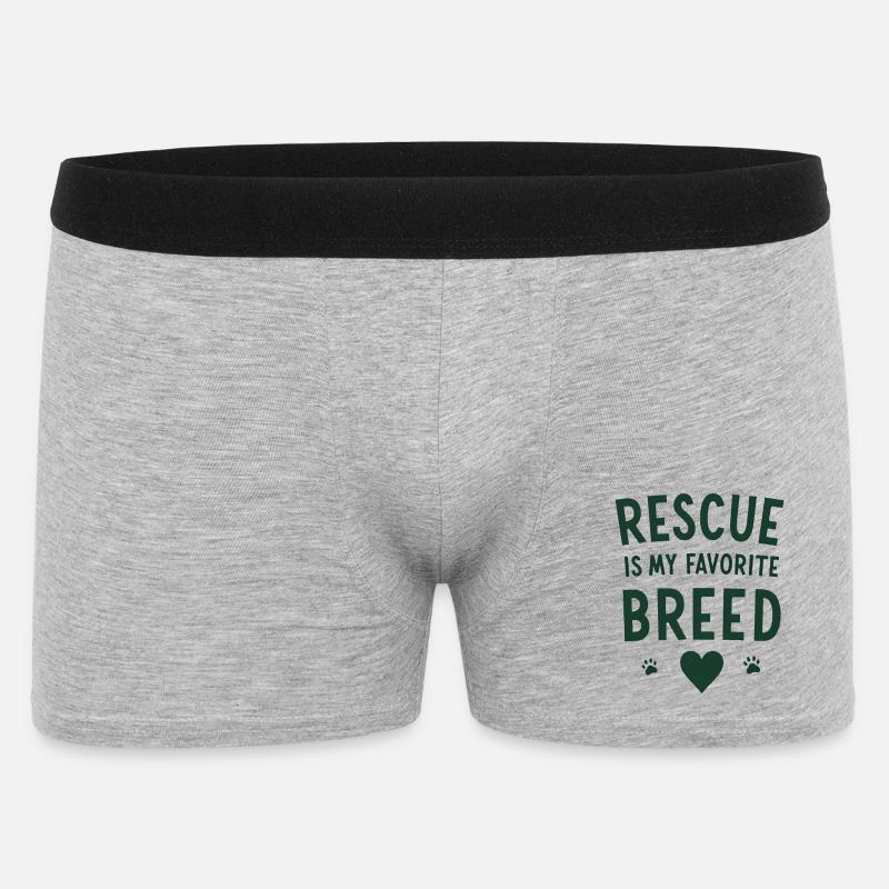Rescue est ma race préférée - Boxer Homme - gris chiné