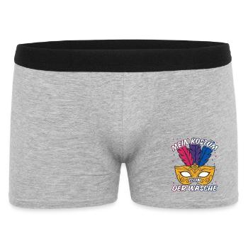 Mein Kostüm Ist In Der Wäsche - Männer Boxer Shorts - Grau meliert - Vorne