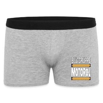 Blood Type Engine Oil Screwdriver Design - Men's Boxer Shorts - heather grey - Front